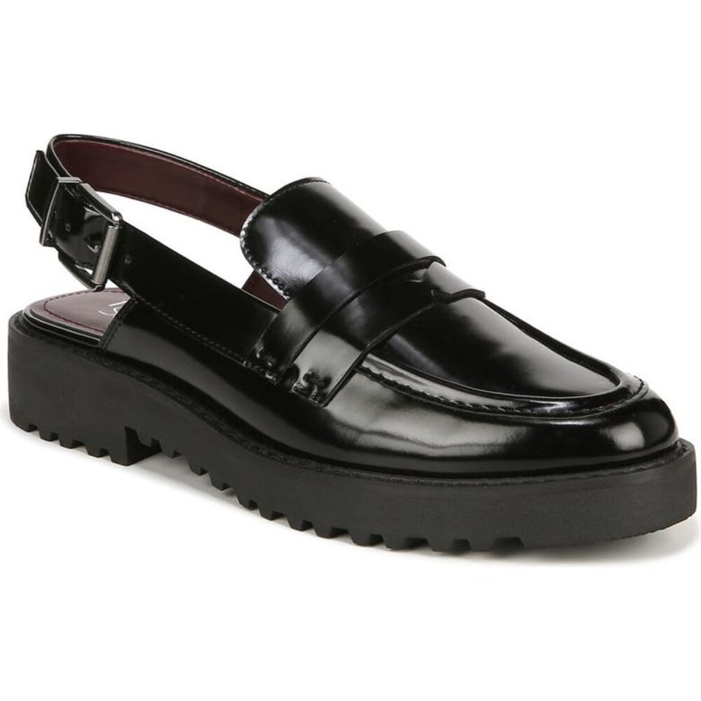 NWT Franco Sarto COPPOLA Loafer Size US 7.5 EU38 Slingback Solid Lug Sole